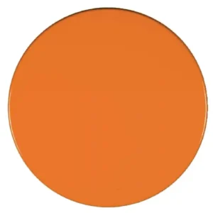 Werzalit Pre-drilled Round Table Top  Orange 600mm