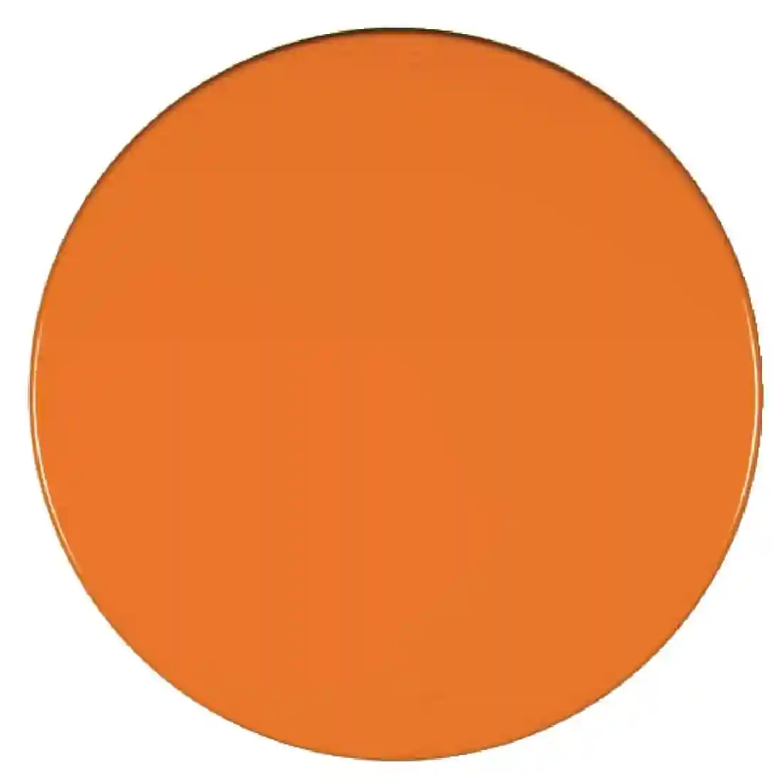 Werzalit Pre-drilled Round Table Top Orange 800mm