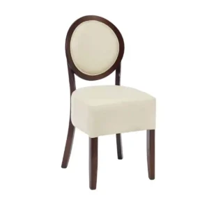 Bolero Dining Sidechairs Ivory Round Back (Pack of 2)