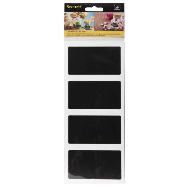 Securit  Adhesive Chalkboard Labels Rectangle
