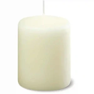 Ivory Pillar Short 3inch Candle