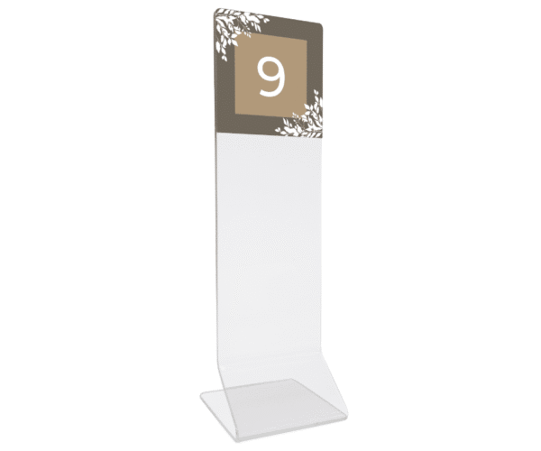 Custom Acrylic Tall Table Number - Smart Hospitality Supplies