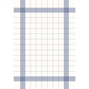 Duni Bistro Towel Napkin 38x54cm in Blue Check on White (Pack of 250)