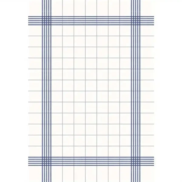 Duni Bistro Towel Napkin 38x54cm in Blue Check on White (Pack of 250)