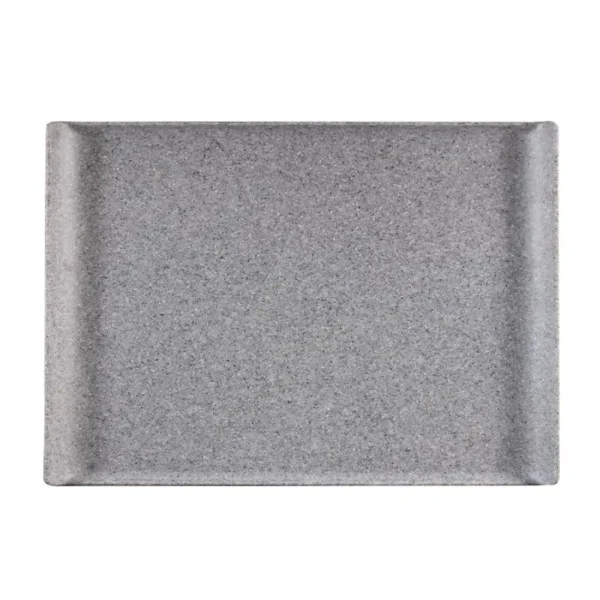 Churchill  Melamine Rectangular Tray Granite 530mm