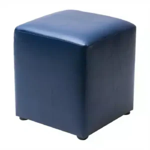 Cube Faux Leather Bar Stool Midnight