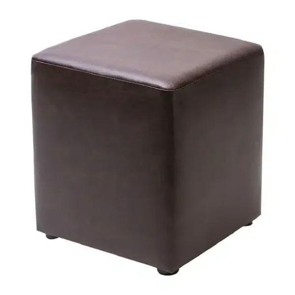 Cube Faux Leather Bar Stool Peat