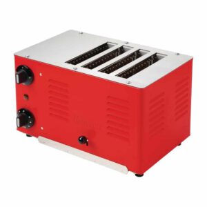 Rowlett Regent 4 Slot Toaster Red