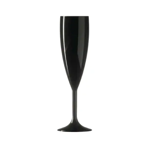 BBP Polycarbonate Champagne Flute 187ml Black