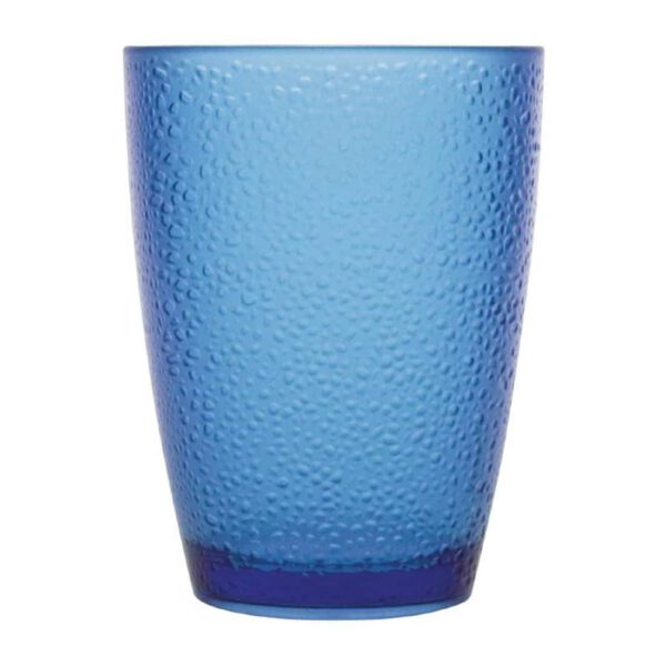 Kristallon Polycarbonate Tumbler Pebbled Blue 275ml