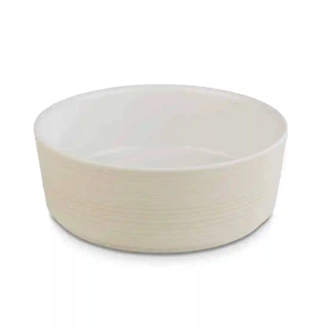 APS Plus Melamine Round Bowl Maple and Cream 1.5 Ltr