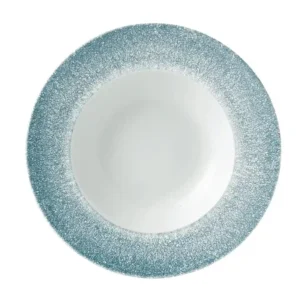 Churchill Studio Prints Raku Wide Rim Bowl Topaz Blue 280mm