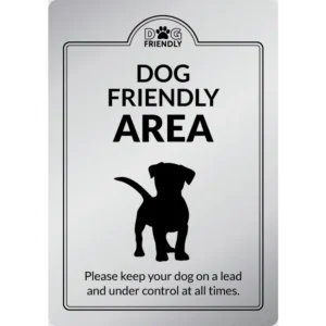 Dog Friendly Area Interior Sign