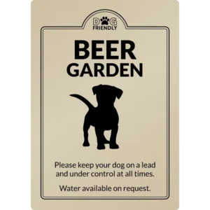 Dog Friendly Beer Garden - Exterior Sign