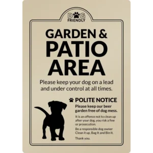 Dog Friendly Garden & Patio Area - Clean it up