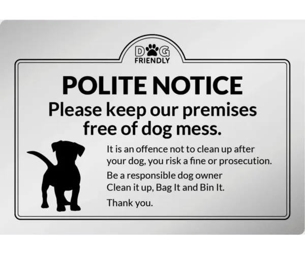 Dog Mess Clean It Up - Exterior Sign