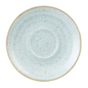 Churchill Stonecast Round Cappuccino Saucers Duck Egg Blue 185mm