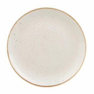 Churchill Stonecast Round Coupe Plate Barley White 200mm