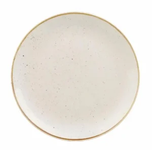 Churchill Stonecast Round Coupe Plate Barley White 200mm