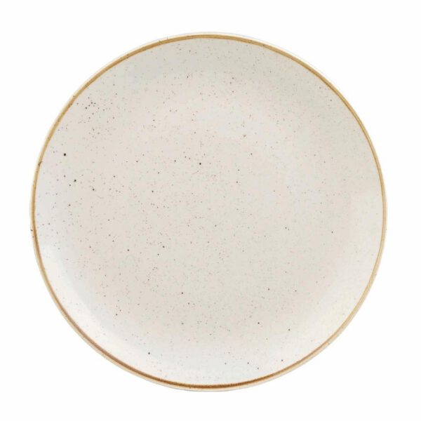 Churchill Stonecast Round Coupe Plate Barley White 200mm