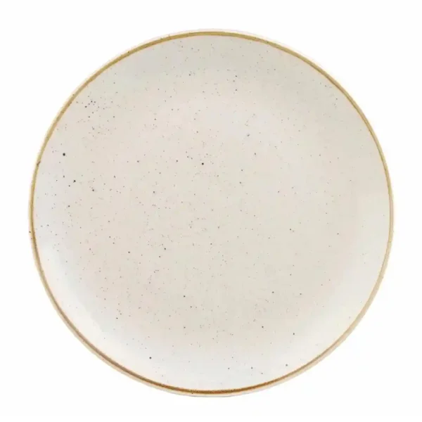 Churchill Stonecast Round Coupe Plate Barley White 185mm