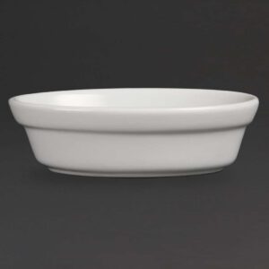 Olympia Whiteware Oval Pie Bowls 145mm