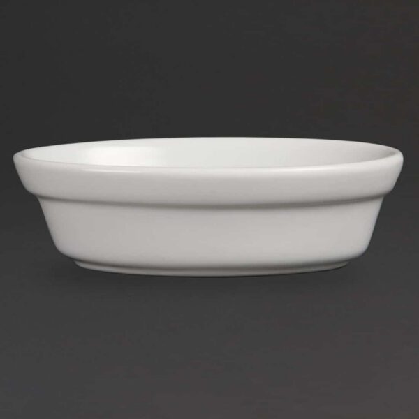 Olympia Whiteware Oval Pie Bowls 145mm