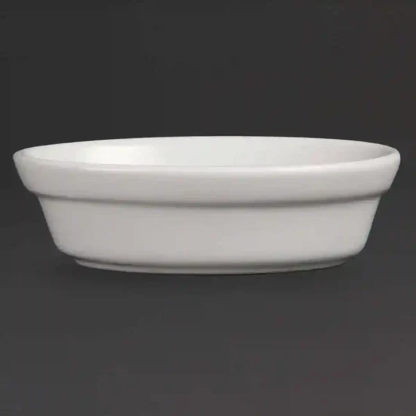 Olympia Whiteware Oval Pie Bowls 145mm
