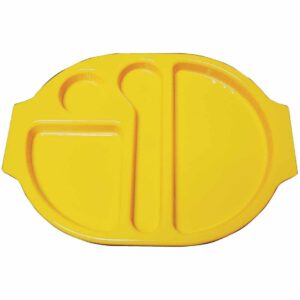 Kristallon Plastic Food Compartment Tray Small Yellow