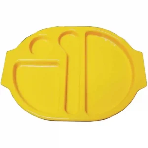 Kristallon Plastic Food Compartment Tray Small Yellow