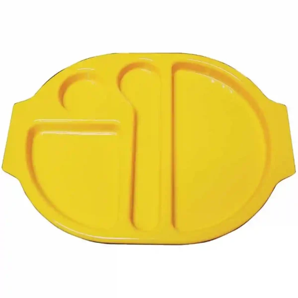 Kristallon Plastic Food Compartment Tray Small Yellow