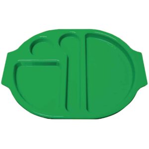 Kristallon Plastic Food Compartment Tray Small Green