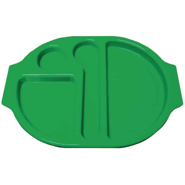 Kristallon Plastic Food Compartment Tray Small Green