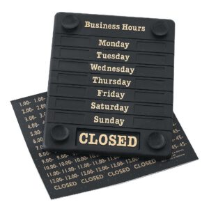 Beaumont Adjustable Opening Hours Display