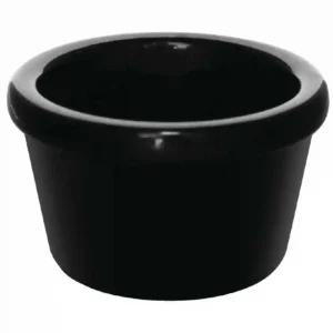 Kristallon Melamine Plain Ramekins Black 63mm