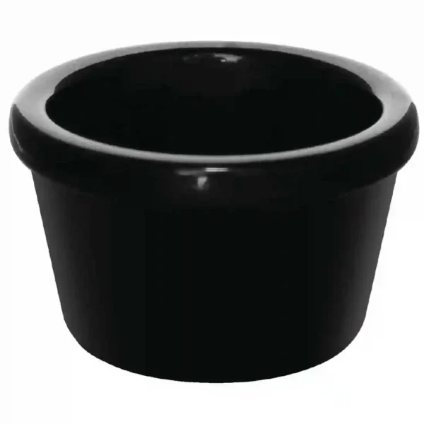 Kristallon Melamine Plain Ramekins Black 63mm