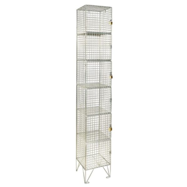 Bolero Mesh Locker Six Door 1980(H) x 300(W) x 457(D)mm