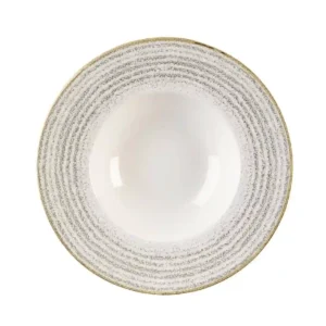 Churchill Studio Prints Homespun Stone Grey Wide Rim Bowl 240mm