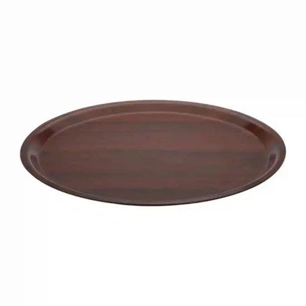 Cambro Mykonos Food Tray Walnut Round 380mm