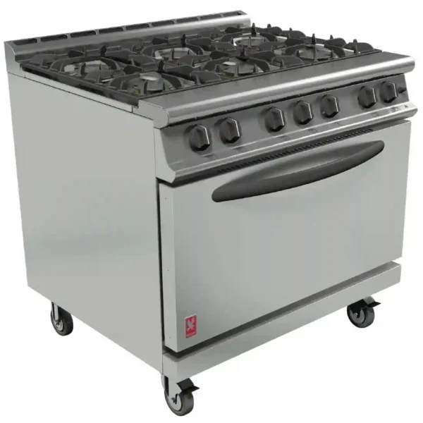 Falcon Dominator Plus 6 Burner Oven Range G3101D with Castors Propane Gas