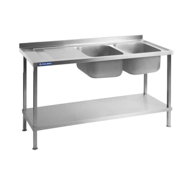 Holmes Fully Assembled Stainless Steel Sink Left Hand Drainer 1800mm