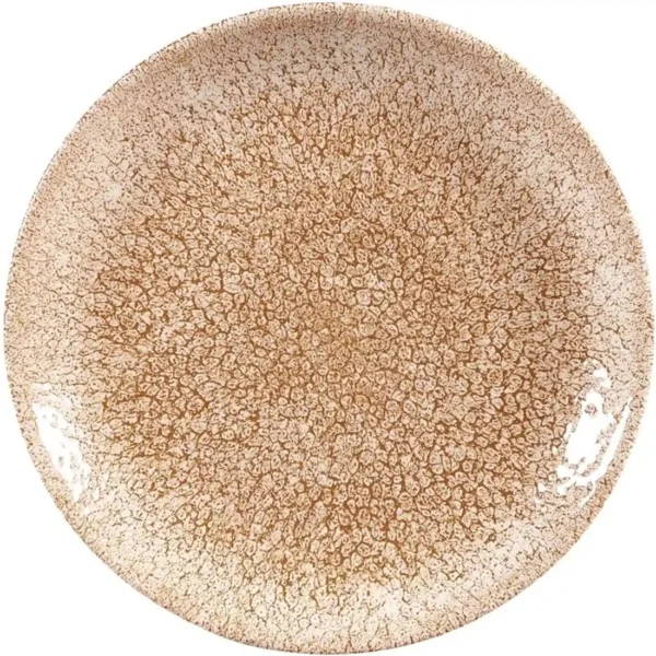 Churchill Studio Prints Raku Coupe Plate Garnet Orange 165mm