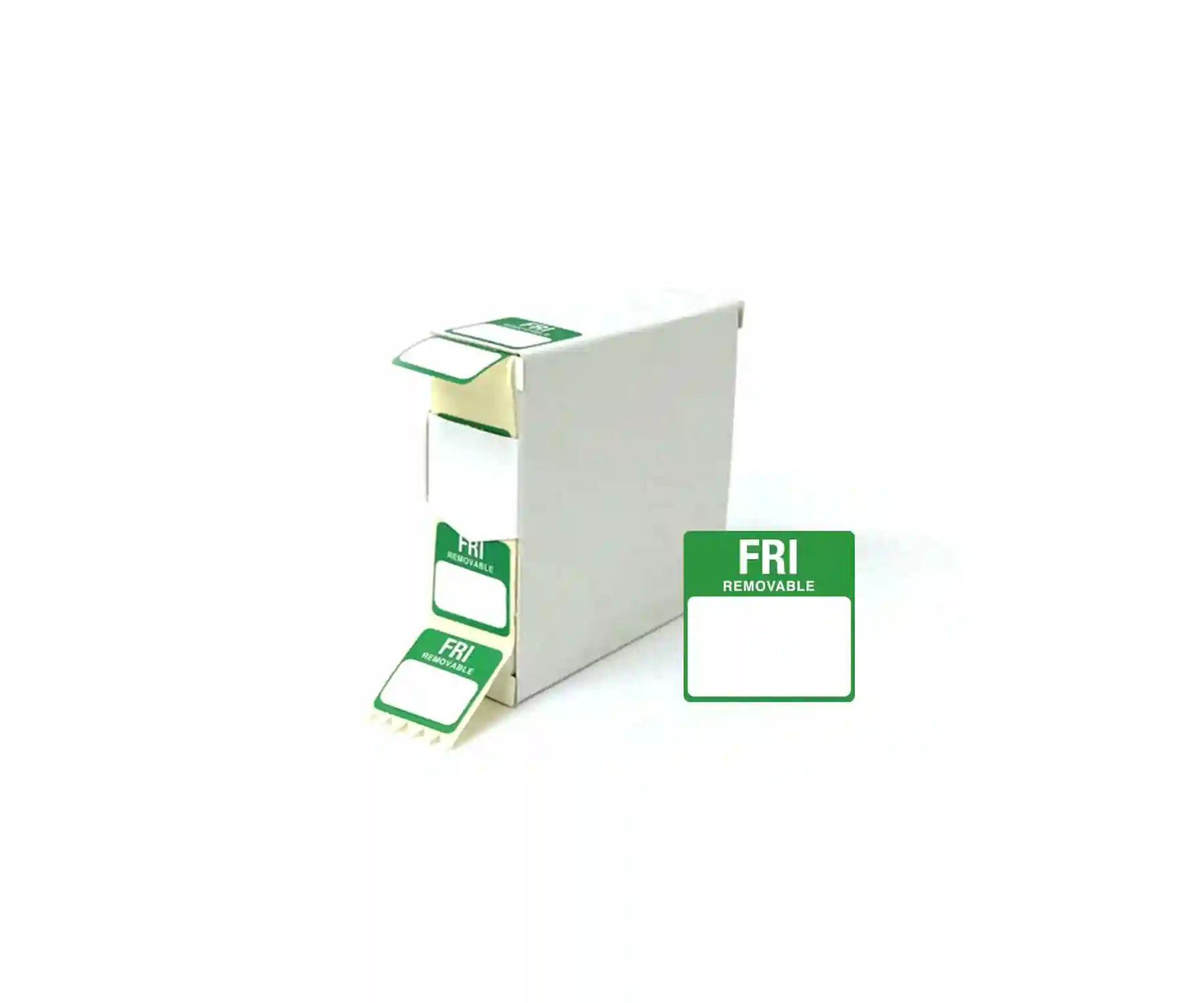 Square Day Dot Food Labels - Individual