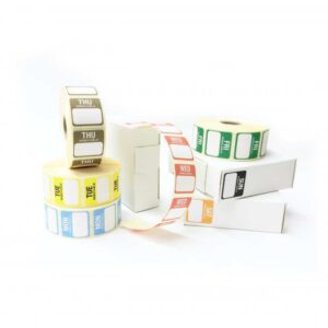Square Day Dot Food Labels - Full Set