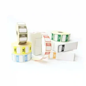 Square Day Dot Food Labels - Full Set