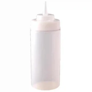 Vogue Clear Wide Neck Squeeze Sauce Bottle 32oz