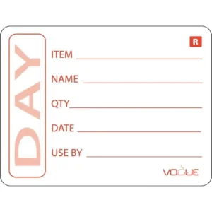 Vogue Removable Prepped Food Labels