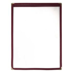 Olympia American Style Menu Cover A4 Burgundy