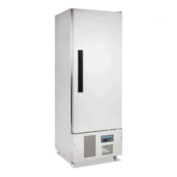 Polar Single Door Slimline Fridge Stainless Steel 440Ltr