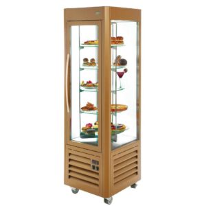 Roller Grill Revolving Display Fridge Gold 360 Ltr